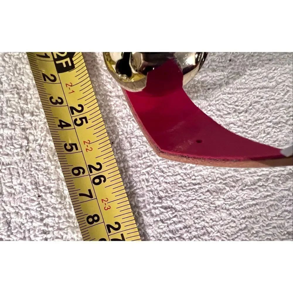 Festive Brass SLEIGH BELLS On A Red Leather Strap 27” - Picture 7 of 7